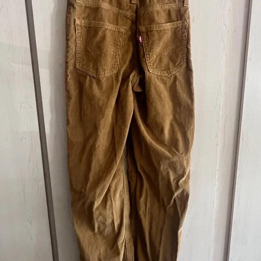 Levi’s Unisex Size 24 ‘94 Baggy High Rise‎ Corduroy Pants Brown Tan